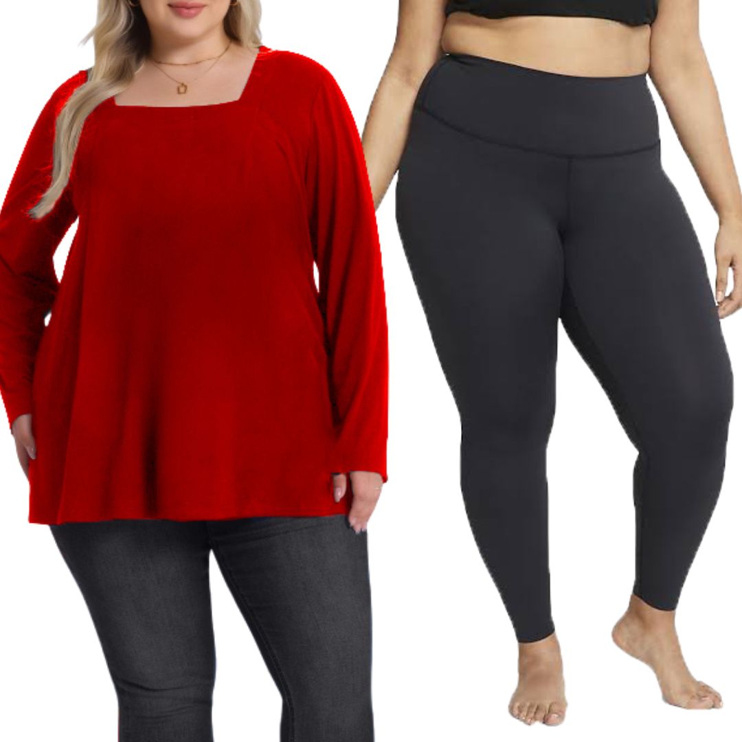 Plus Size Zena Top with Leggings Combo