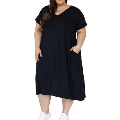 Plus Size Maddi Pocket Dress - Lady Lilly Designs