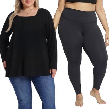 Plus Size Zena Top with Leggings Combo