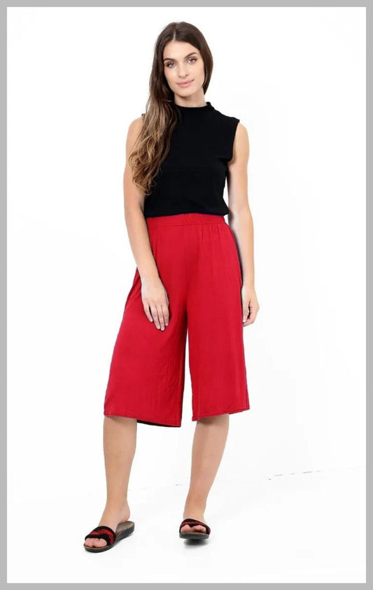 3/4 Pillazo Pants - Red - Lady Lilly Designs