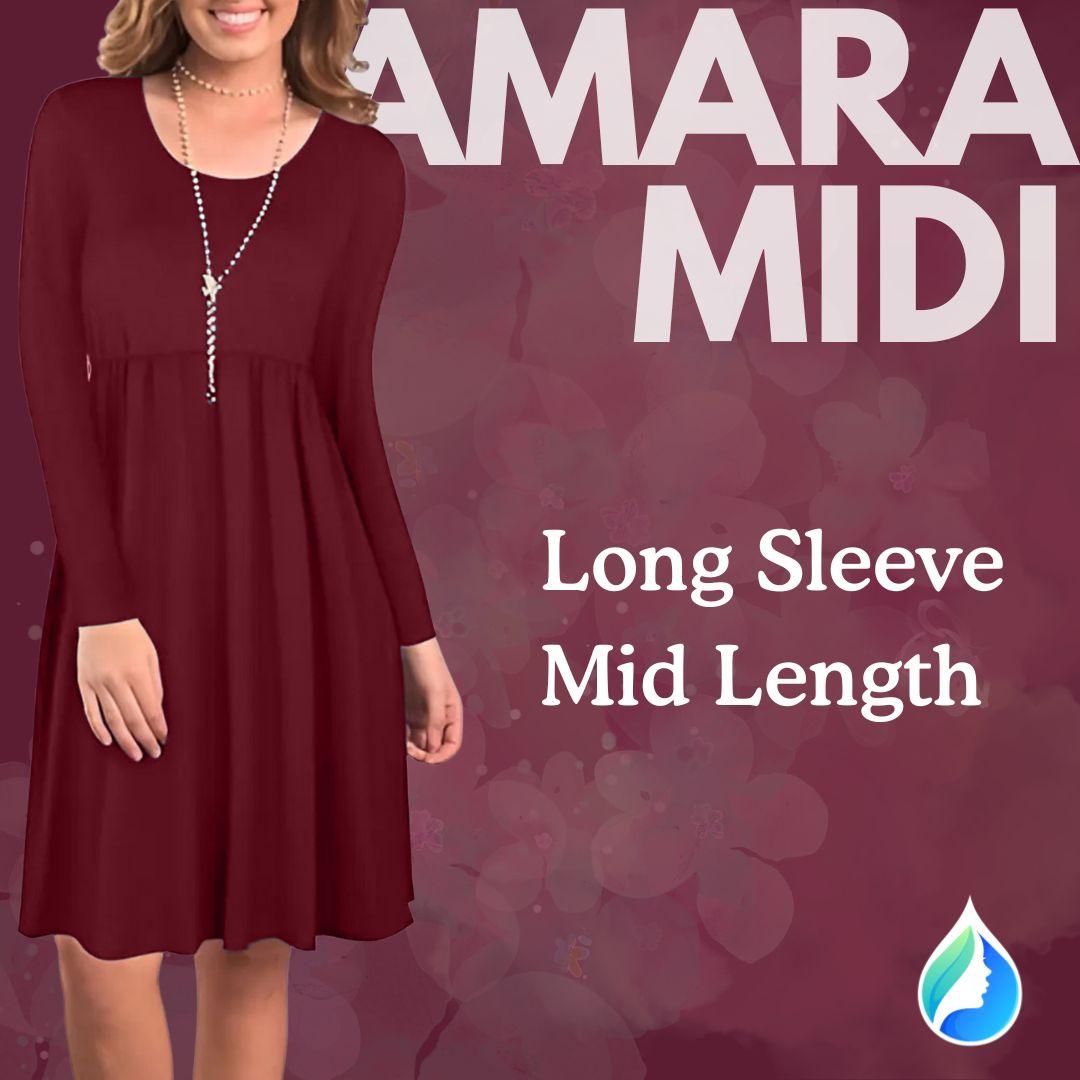 Plus Size Amara Midi Dress - Lady Lilly Designs