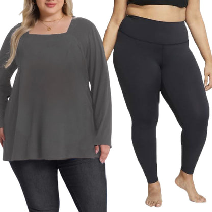 Plus Size Zena Top with Leggings Combo