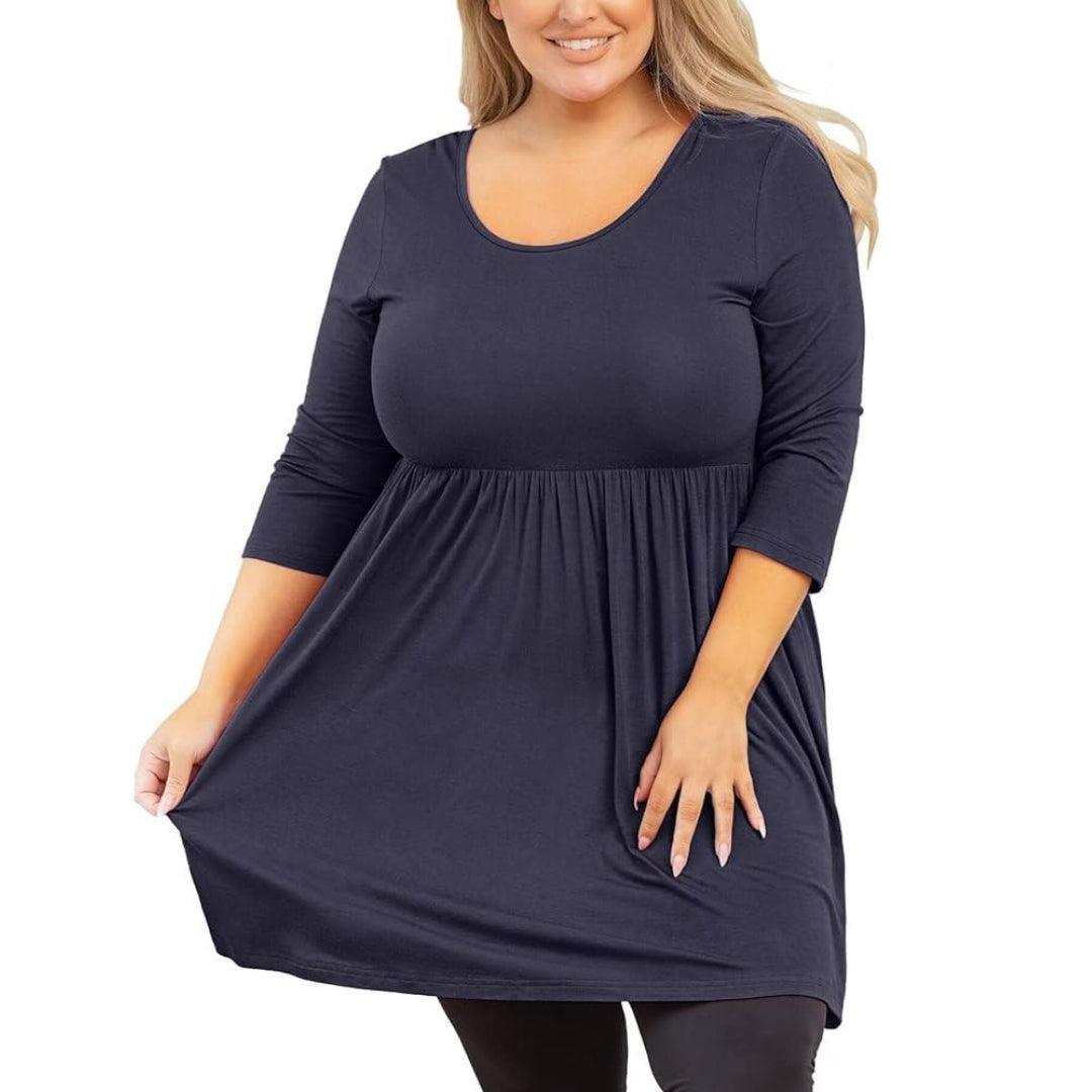 Plus Size Baby Doll Top - Amara Top - Lady Lilly Designs