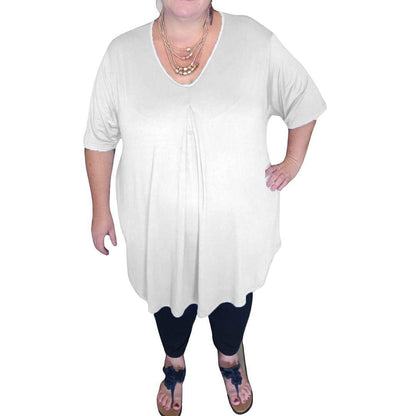 Plus Size Fleur Top - Short Sleeves - Lady Lilly Designs