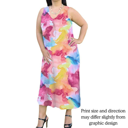 Plus Size Fleur Sleeveless Dress