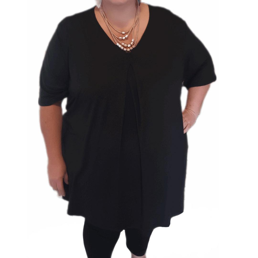 Plus Size Fleur Top - Short Sleeves - Lady Lilly Designs