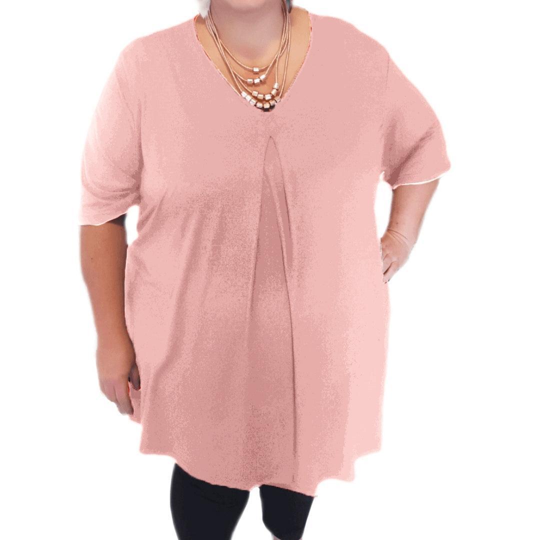 Plus Size Fleur Top - Short Sleeves - Lady Lilly Designs