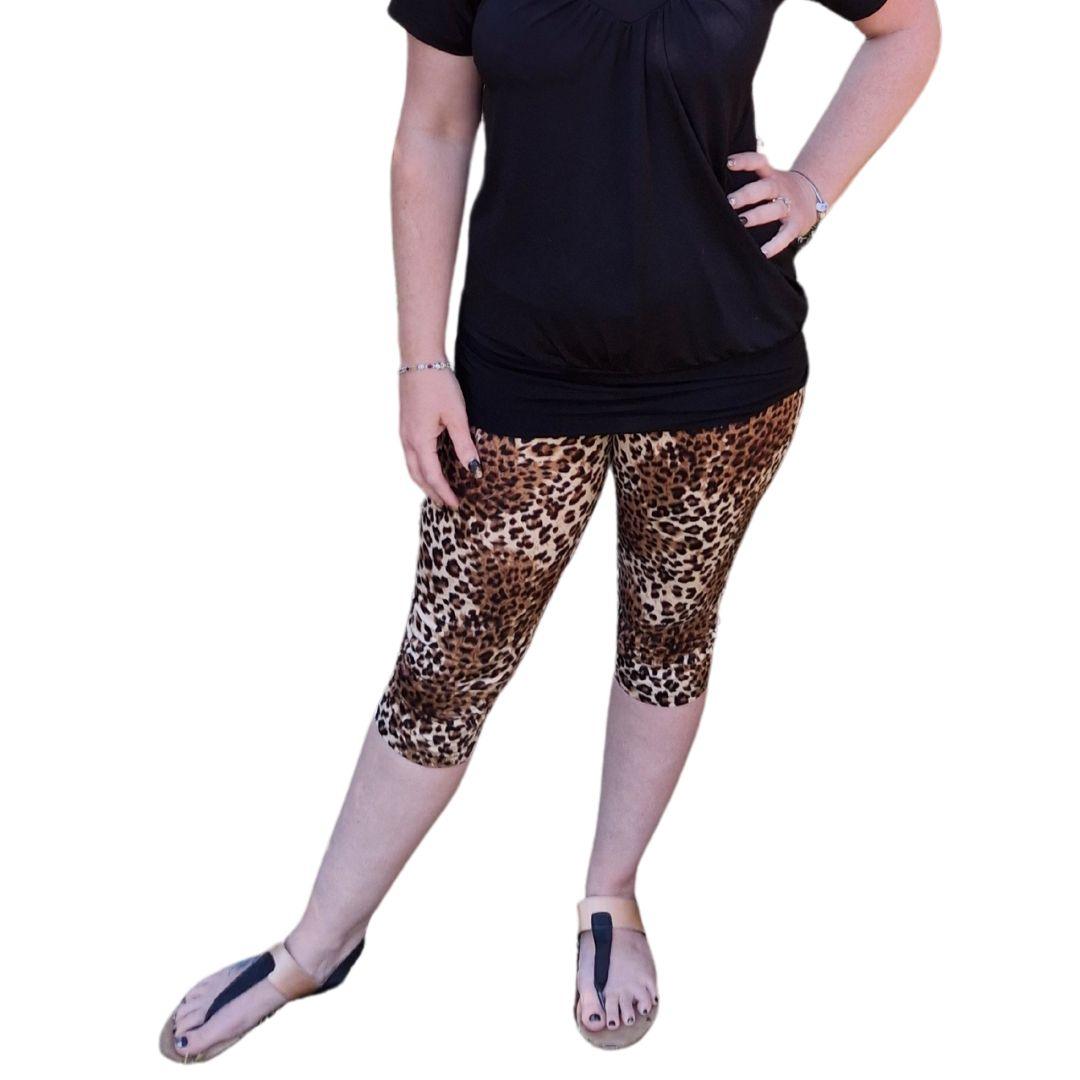 Plus Size Leopard Print Leggings