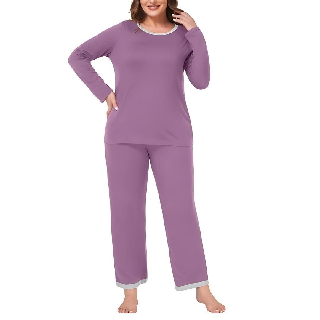 Plus Size Winter PJ Set -  Liza - Lady Lilly Designs