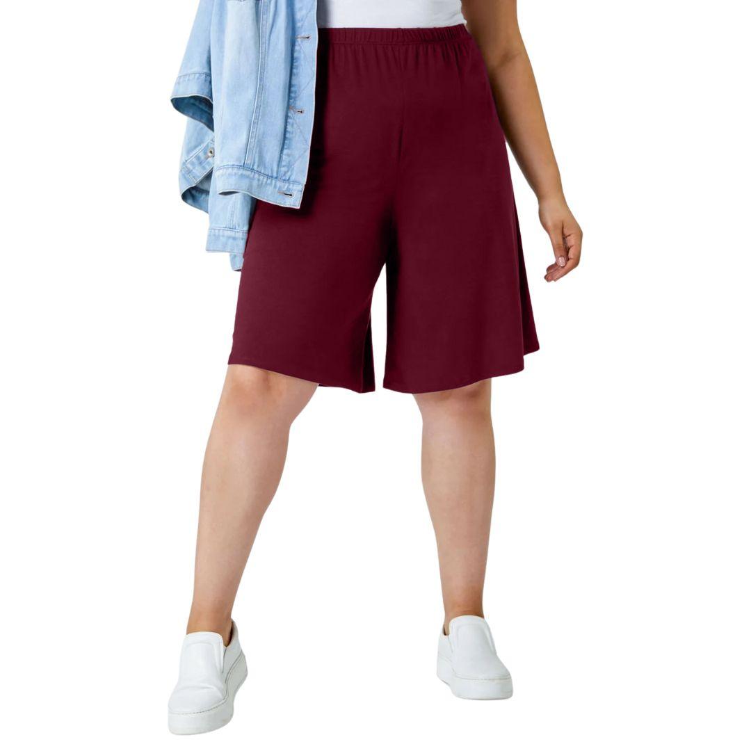 Plus Size Pocket Shorts