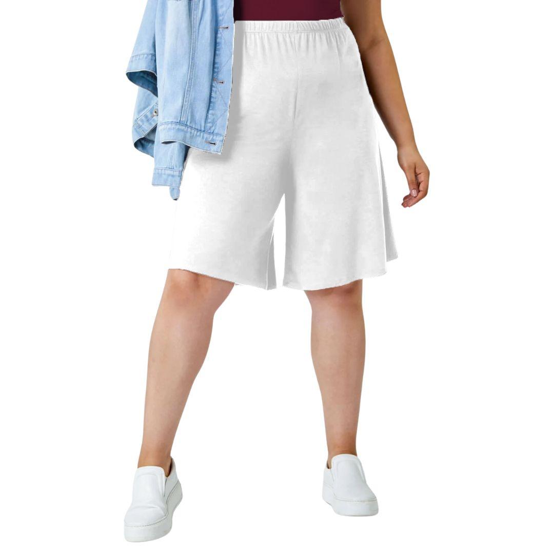 Plus Size Pocket Shorts