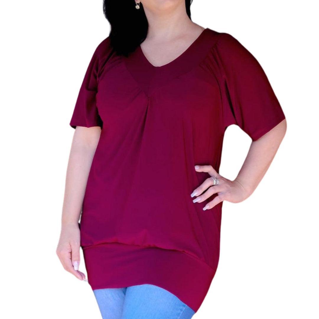 Plus Size Vee Top - Lady Lilly Designs