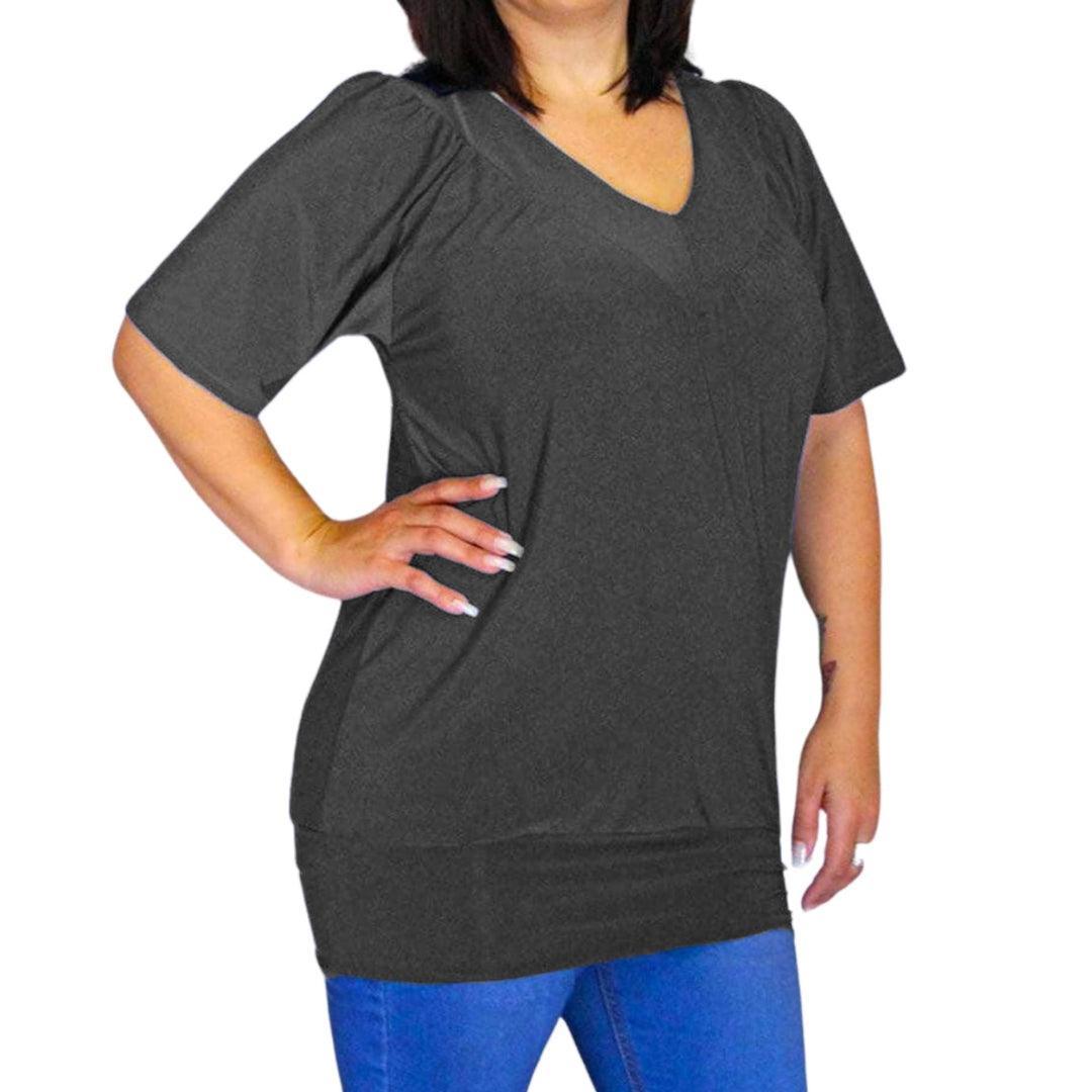 Plus Size Vee Top - Lady Lilly Designs