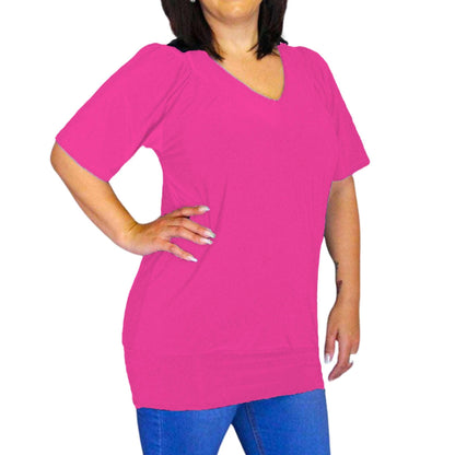 Plus Size Vee Top - Lady Lilly Designs