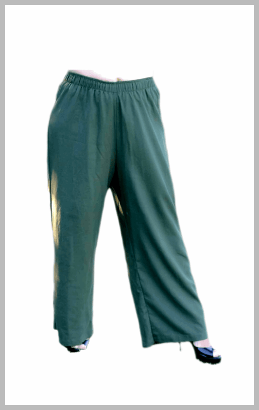 Wide Pants - Green - Lady Lilly Designs