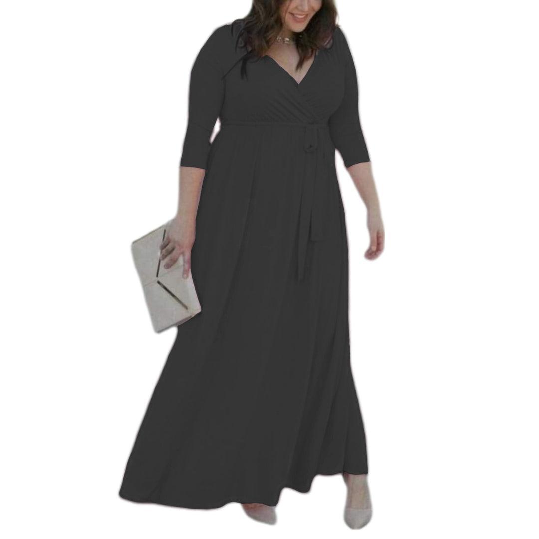 Plus Size Wrap Dress - Lady Lilly Designs