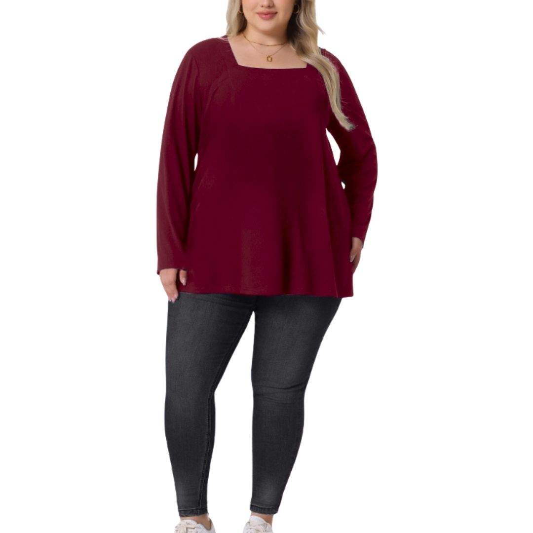 Plus Size Zena Top - Long Sleeve