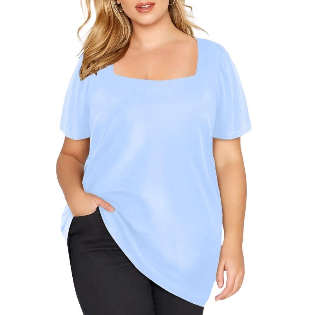 Plus Size Zena Linen Top