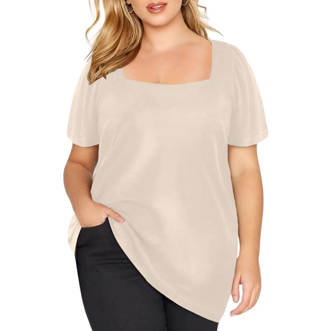 Plus Size Zena Linen Top