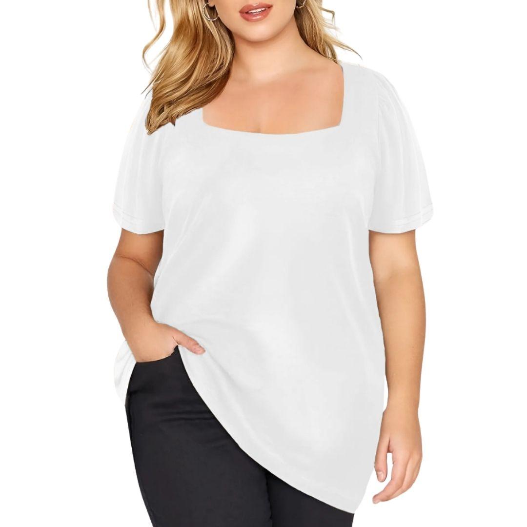 Plus Size Zena Linen Top