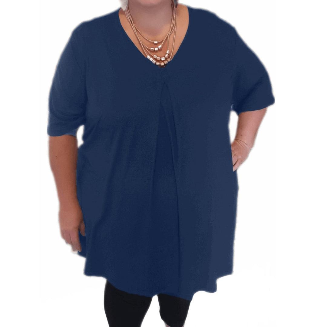 Plus Size Fleur Top - Short Sleeves - Lady Lilly Designs