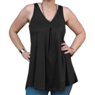 Plus Size Top - Fleur Sleeveless - Lady Lilly Designs