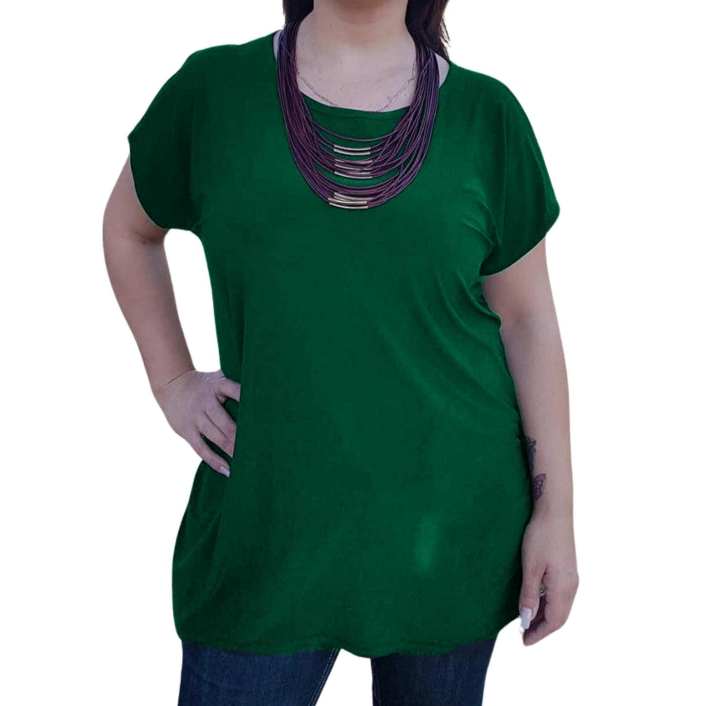 Plus Size Long Top - Lindy - Lady Lilly Designs