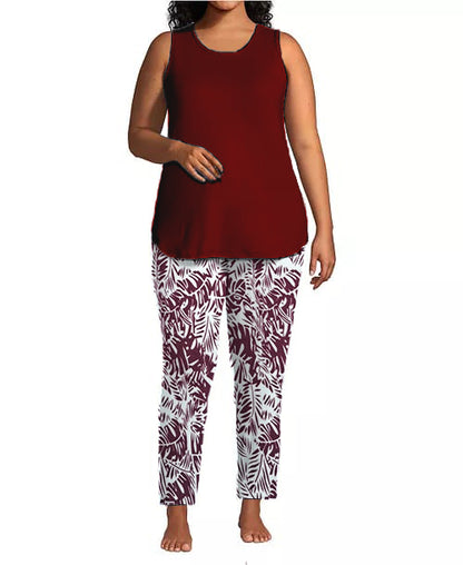 Ladies Pyjama Set - Vest and Long Pants