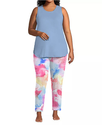 Ladies Pyjama Set - Vest and Long Pants