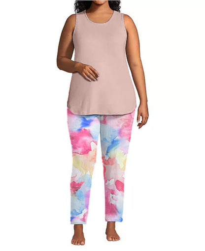 Ladies Pyjama Set - Vest and Long Pants